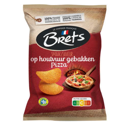 Bild brets chips pizza 125gr