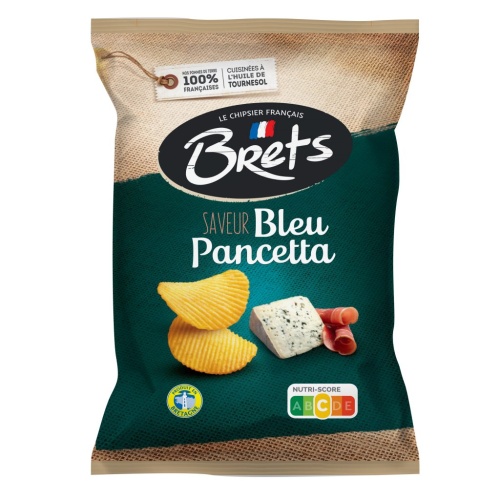 Image brets chips blauwe pancetta 125gr