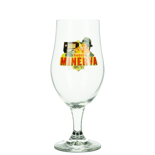 Afbeelding glas radio minerva 25cl-33cl