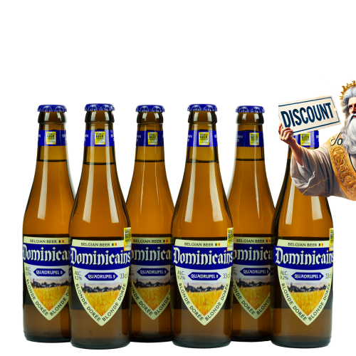 Afbeelding promo dominicains quadrupel 9 33cl 5+1