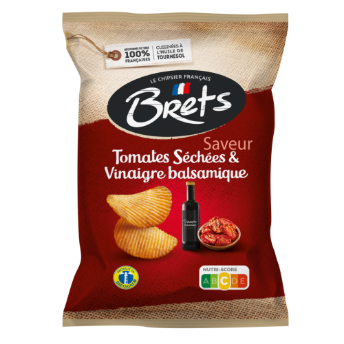 Afbeelding brets chips gedroogde tomaat 125gr