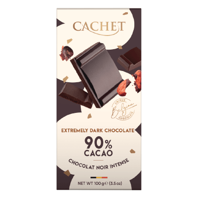 Afbeelding cachet puur 90% 100gr