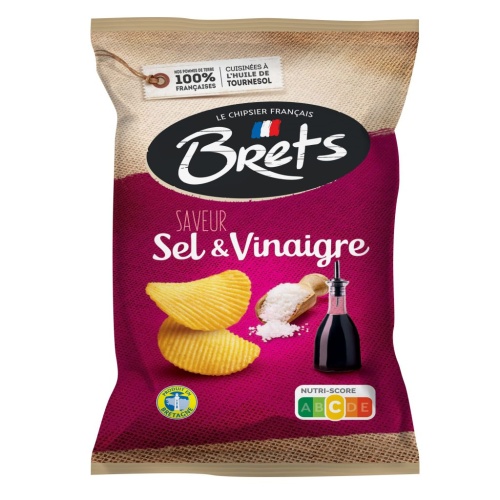 Afbeelding brets chips zout & azijn 125gr