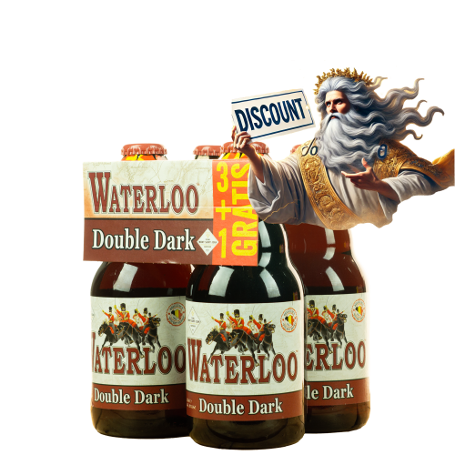 Afbeelding waterloo double dark 33cl 3+1