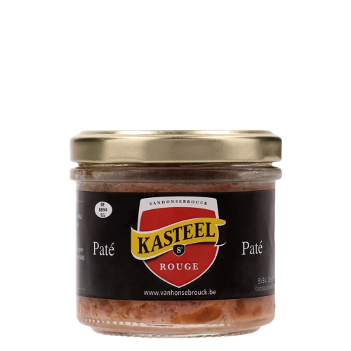 Afbeelding bier pate kasteelbier rouge 100gr