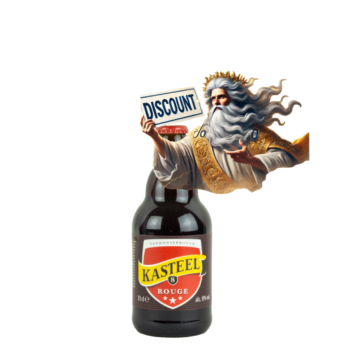 Afbeelding promo kasteelbier rood 33cl 6+1